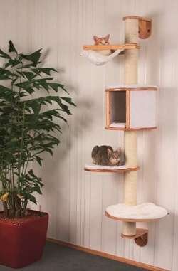 KERBL Dolomit drapak kota drzewko legowisko hamak budka na ścianę 168cm