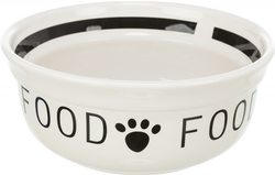 Miska ceramiczna psa z kością Trixie FOOD 0,25 L