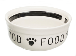 Miska ceramiczna psa z kością Trixie FOOD 0,6 L