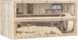 TRIXIE Klatka drewniana domek chomika myszy koszatniczki gryzoni 115 cm