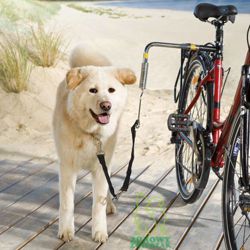 TRIXIE Smycz rowerowa do roweru dla średniego i małego psa z amortyzatorem
